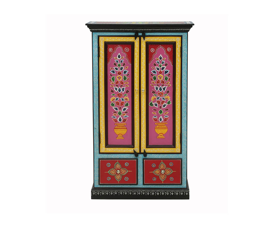 Kaner Solid Wood Sideboard In Multi Colour