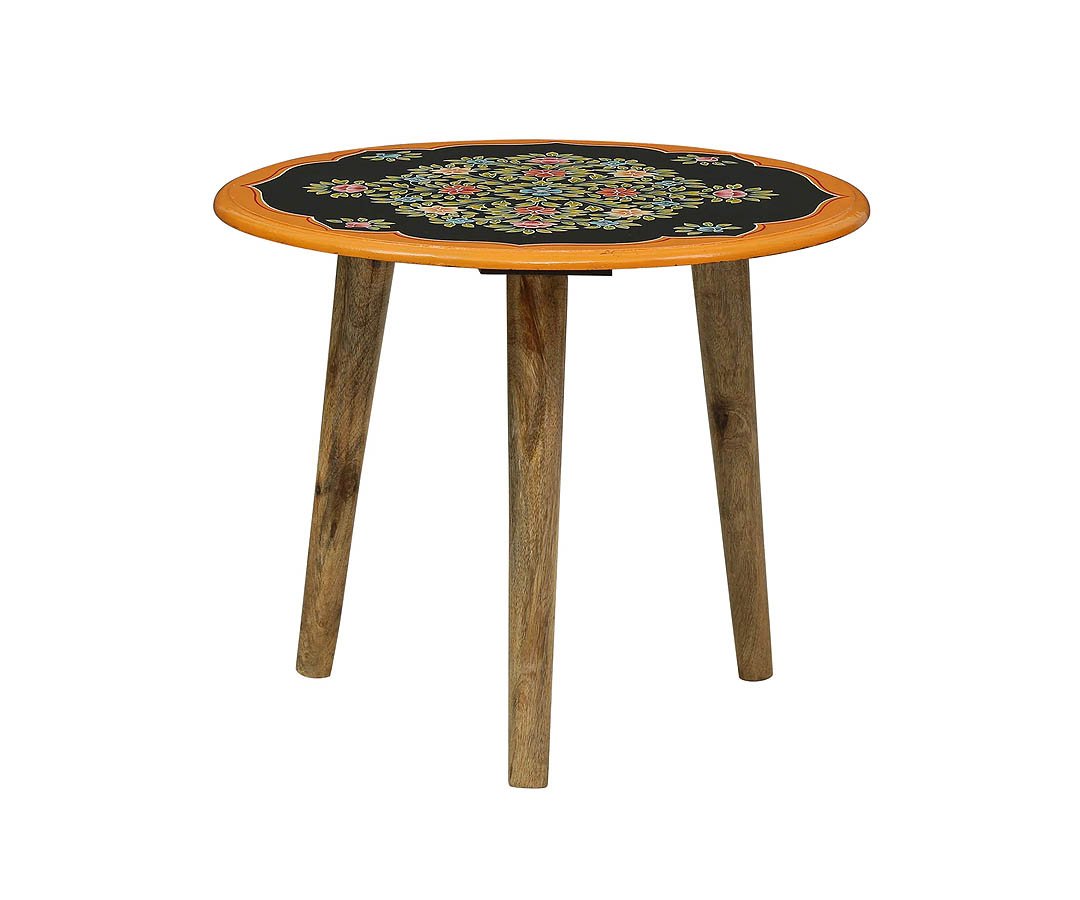 Ugra Solid Wood Hand-Painted Coffee Table