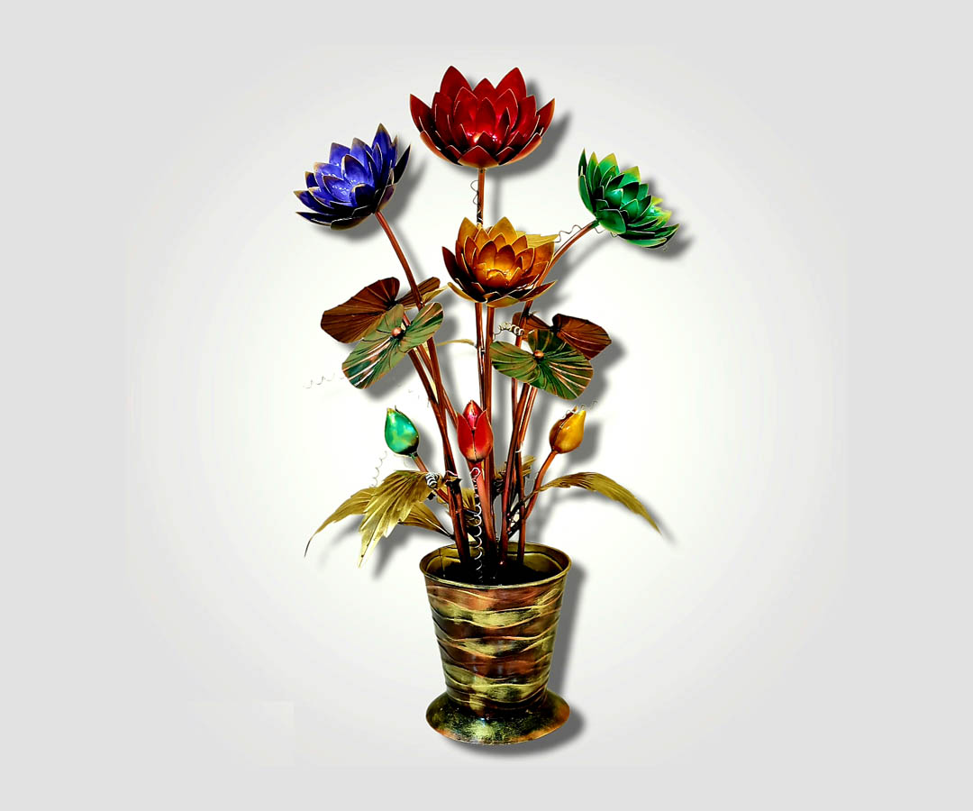 Multi Colour Flower Pot Stand