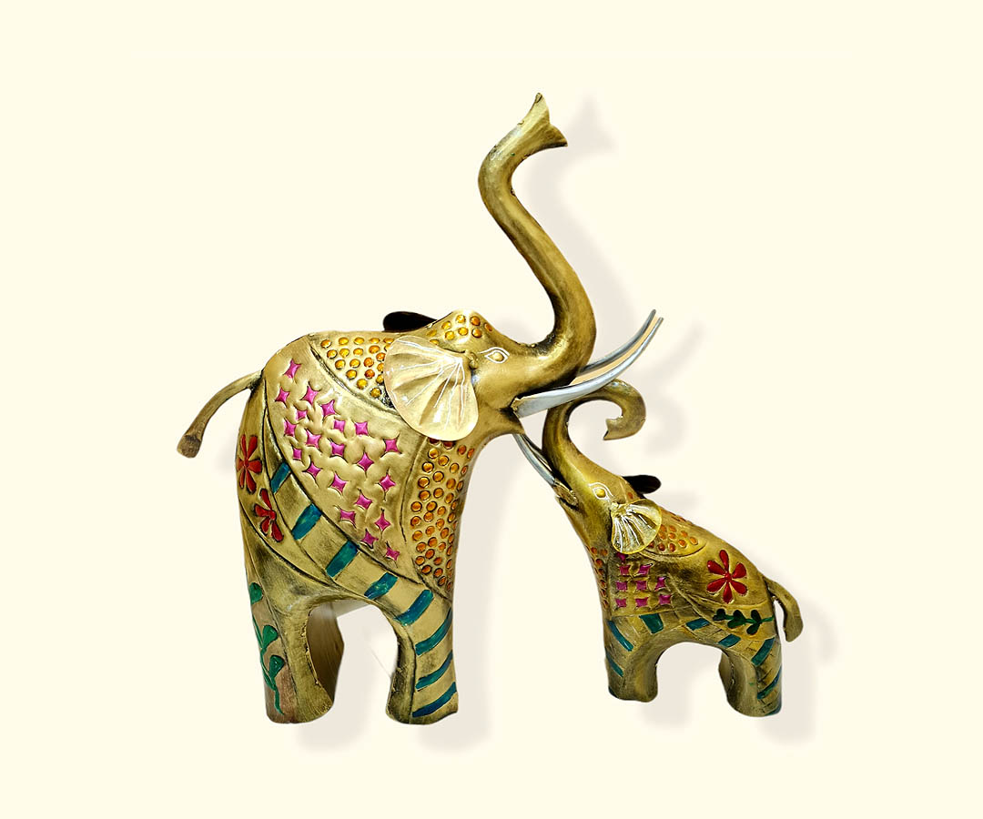 Set Of 2 Elephant Table Top