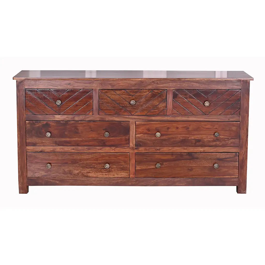 V Grave 7 Drawer Chest