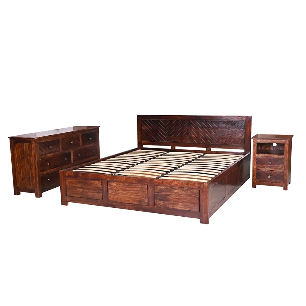 V Grave King Bed