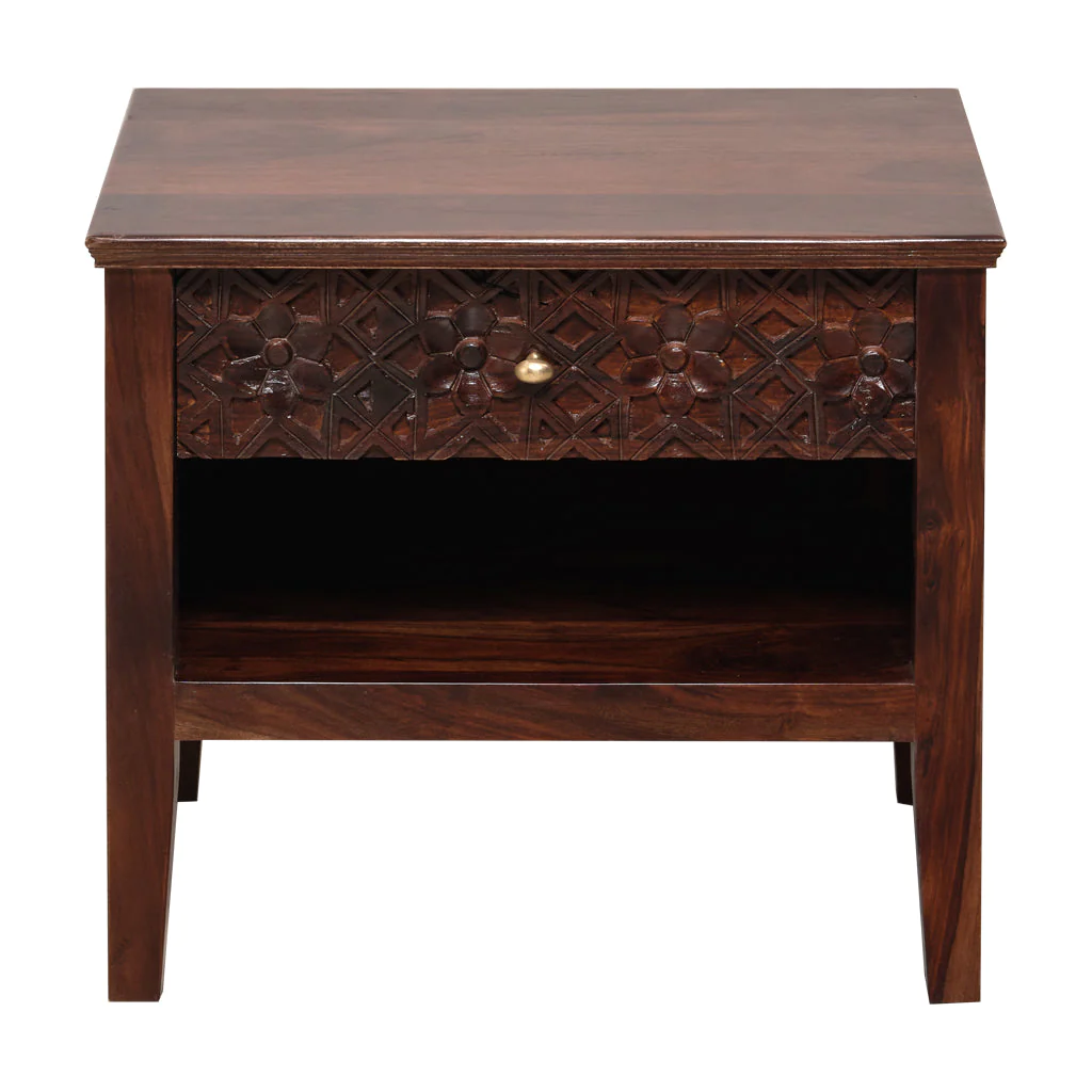 Anasuya Carved Night Stand